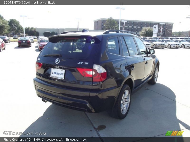 Jet Black / Black 2006 BMW X3 3.0i
