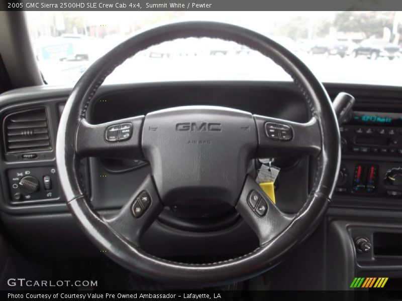 Summit White / Pewter 2005 GMC Sierra 2500HD SLE Crew Cab 4x4