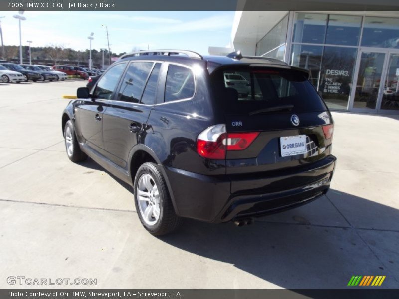 Jet Black / Black 2006 BMW X3 3.0i