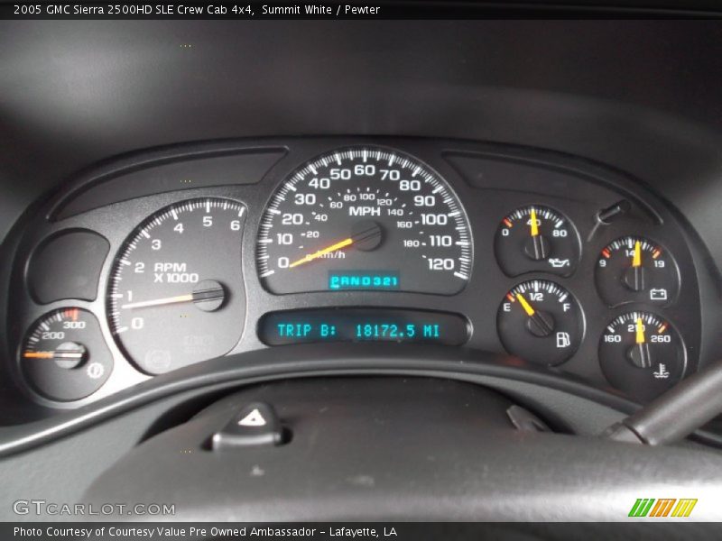 Summit White / Pewter 2005 GMC Sierra 2500HD SLE Crew Cab 4x4