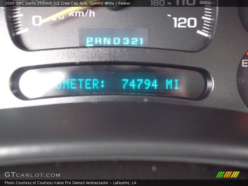 Summit White / Pewter 2005 GMC Sierra 2500HD SLE Crew Cab 4x4