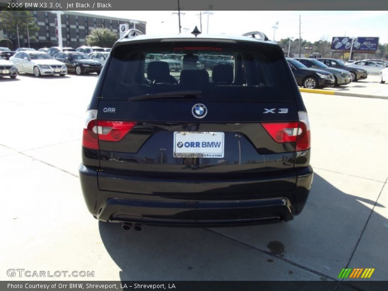 Jet Black / Black 2006 BMW X3 3.0i