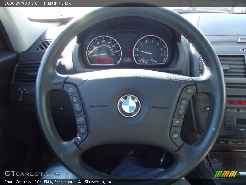 Jet Black / Black 2006 BMW X3 3.0i