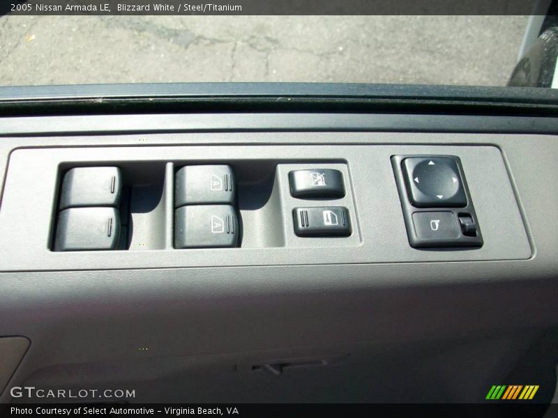 Blizzard White / Steel/Titanium 2005 Nissan Armada LE