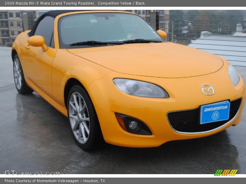 Competition Yellow / Black 2009 Mazda MX-5 Miata Grand Touring Roadster