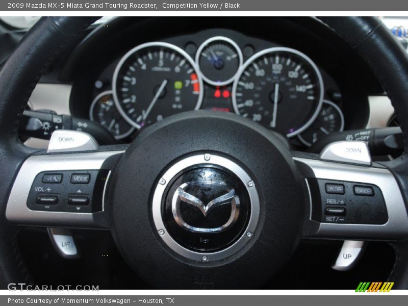 Competition Yellow / Black 2009 Mazda MX-5 Miata Grand Touring Roadster