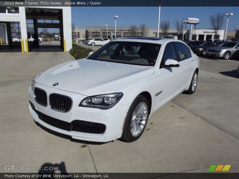 Alpine White / Oyster 2013 BMW 7 Series 750Li Sedan