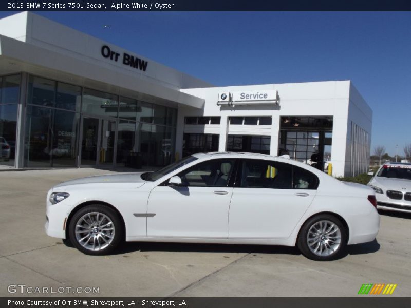 Alpine White / Oyster 2013 BMW 7 Series 750Li Sedan