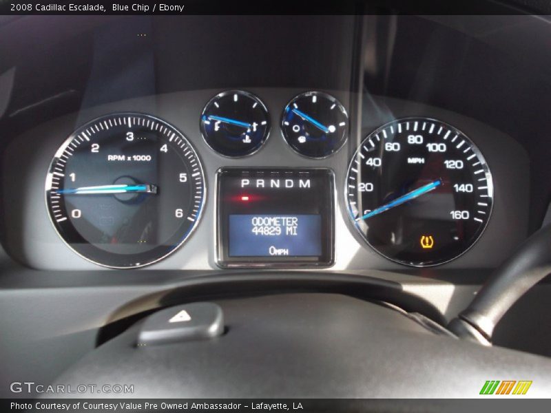Blue Chip / Ebony 2008 Cadillac Escalade