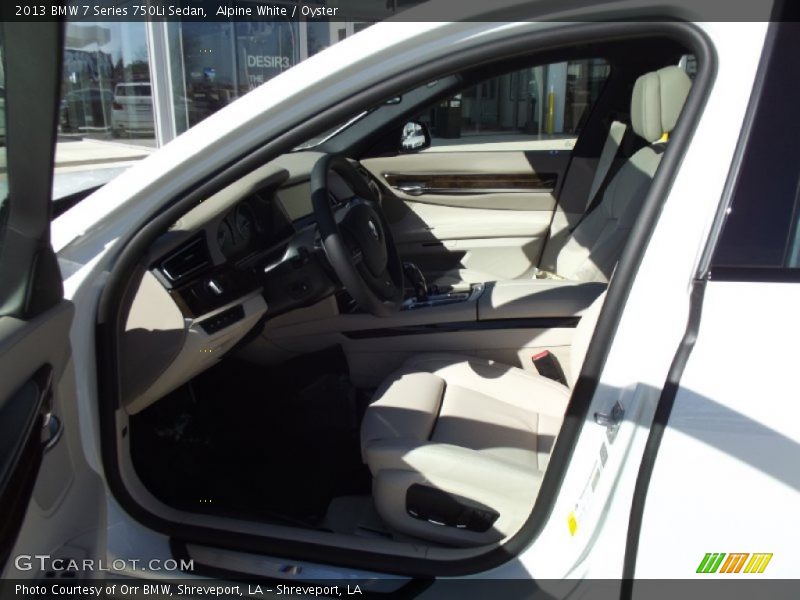Alpine White / Oyster 2013 BMW 7 Series 750Li Sedan
