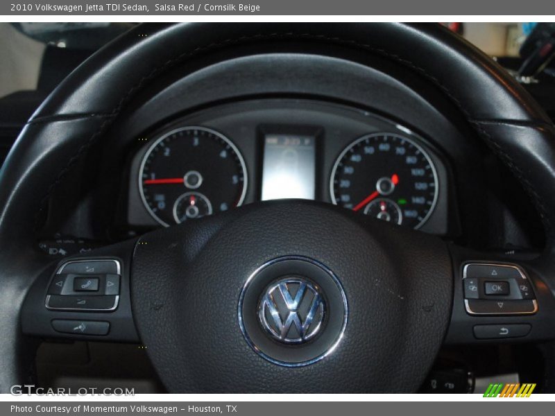 Salsa Red / Cornsilk Beige 2010 Volkswagen Jetta TDI Sedan