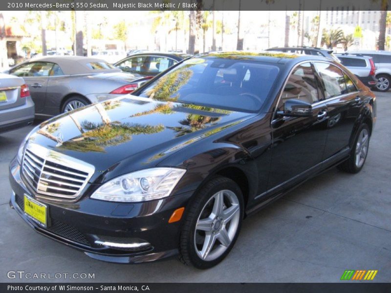 Majestic Black Metallic / Black 2010 Mercedes-Benz S 550 Sedan