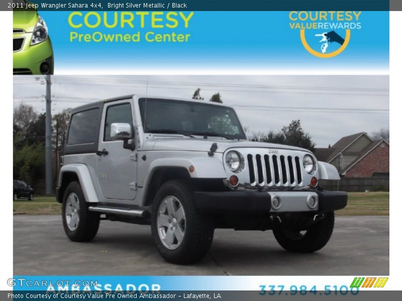 Bright Silver Metallic / Black 2011 Jeep Wrangler Sahara 4x4