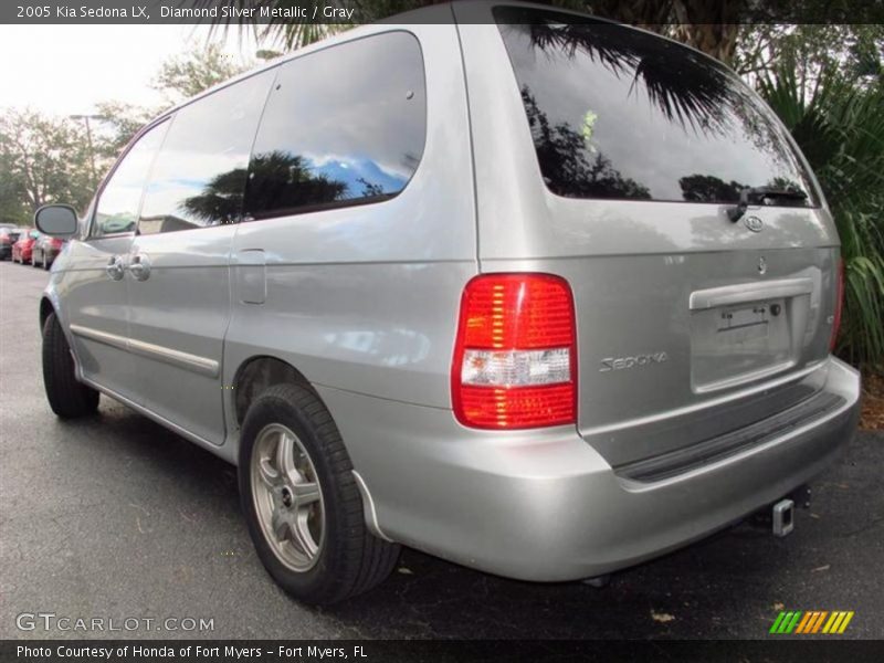 Diamond Silver Metallic / Gray 2005 Kia Sedona LX
