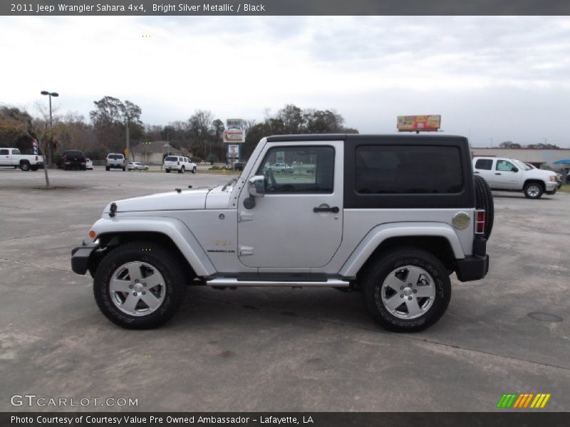 Bright Silver Metallic / Black 2011 Jeep Wrangler Sahara 4x4