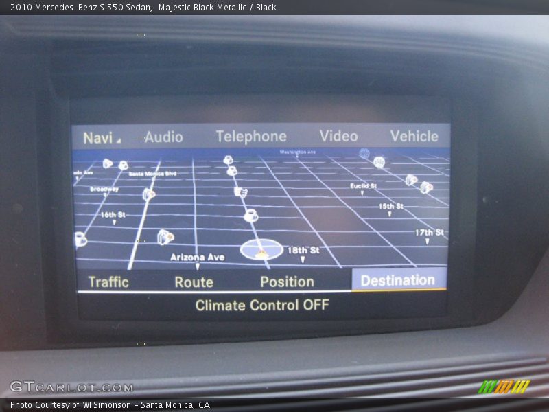 Majestic Black Metallic / Black 2010 Mercedes-Benz S 550 Sedan
