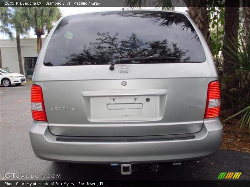 Diamond Silver Metallic / Gray 2005 Kia Sedona LX