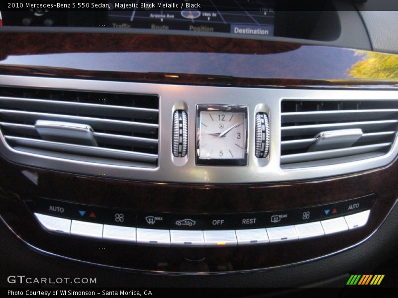 Majestic Black Metallic / Black 2010 Mercedes-Benz S 550 Sedan