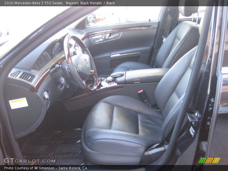 Majestic Black Metallic / Black 2010 Mercedes-Benz S 550 Sedan