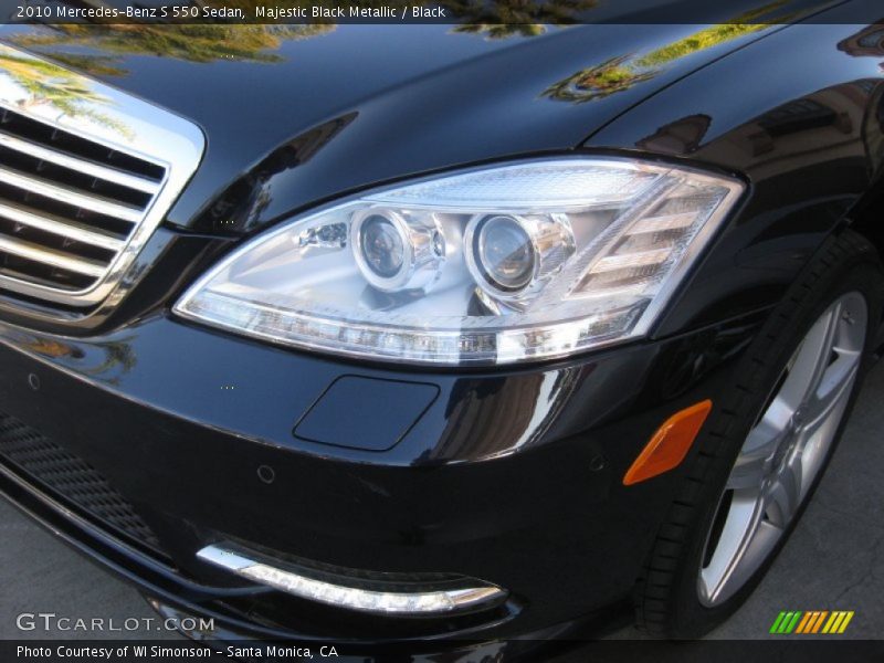 Majestic Black Metallic / Black 2010 Mercedes-Benz S 550 Sedan