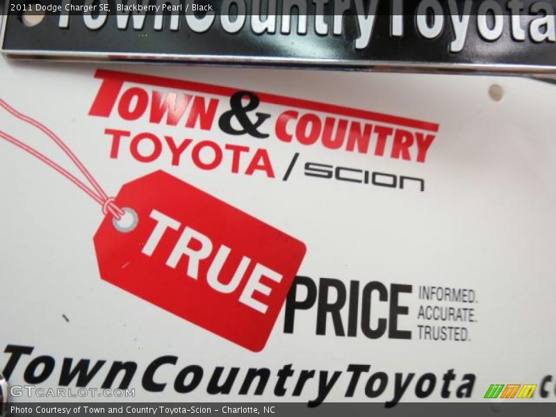 Blackberry Pearl / Black 2011 Dodge Charger SE
