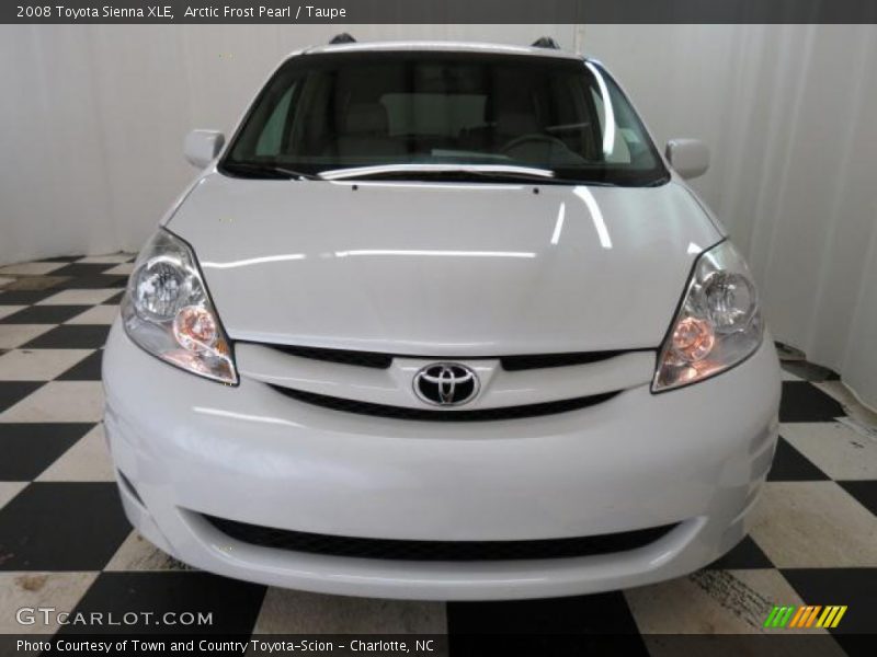 Arctic Frost Pearl / Taupe 2008 Toyota Sienna XLE