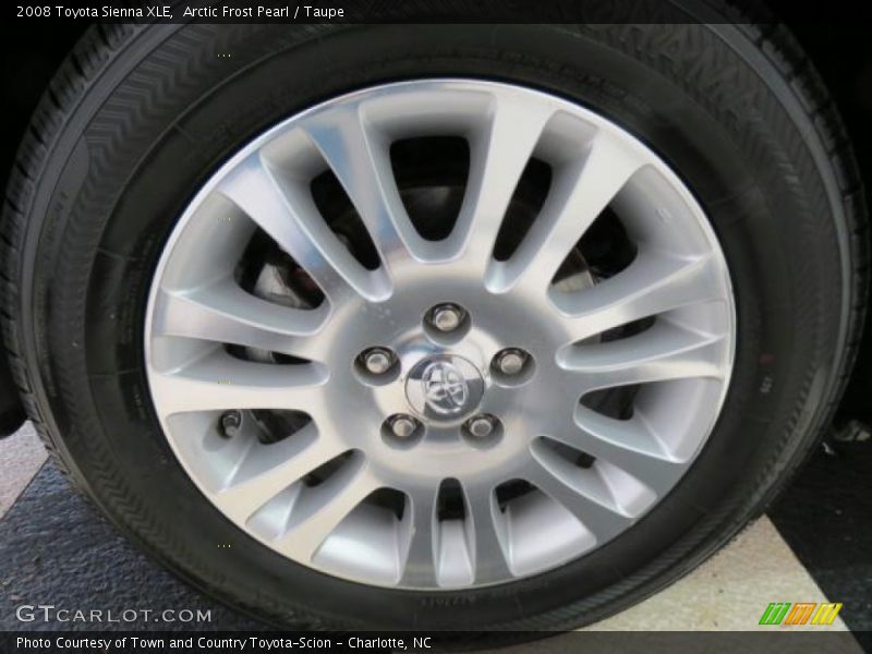 Arctic Frost Pearl / Taupe 2008 Toyota Sienna XLE