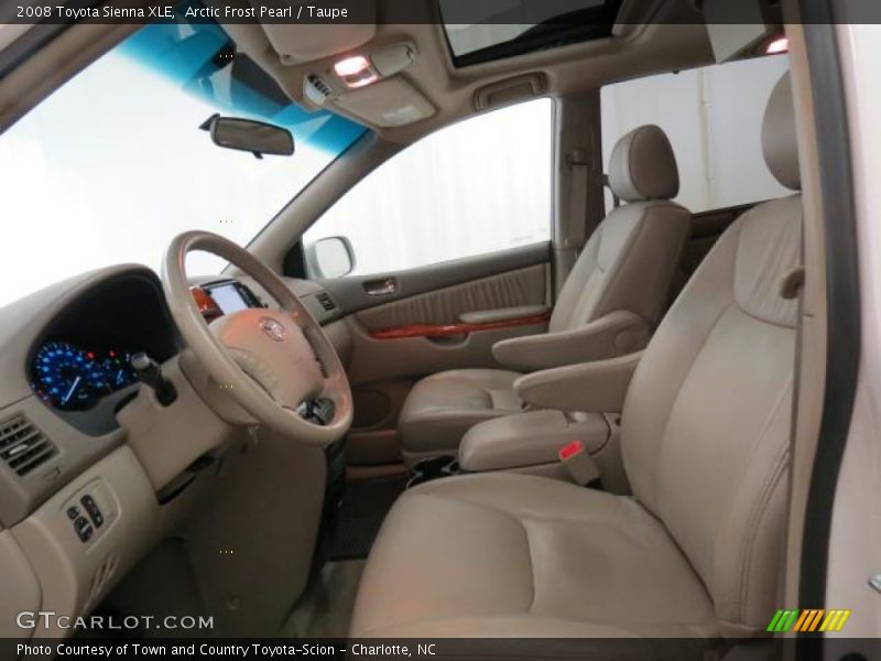 Arctic Frost Pearl / Taupe 2008 Toyota Sienna XLE