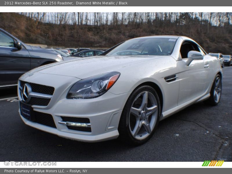 Diamond White Metallic / Black 2012 Mercedes-Benz SLK 250 Roadster