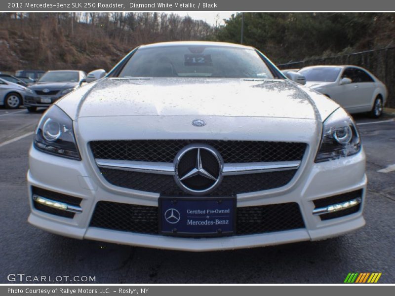 Diamond White Metallic / Black 2012 Mercedes-Benz SLK 250 Roadster