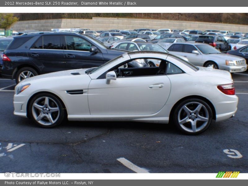 Diamond White Metallic / Black 2012 Mercedes-Benz SLK 250 Roadster