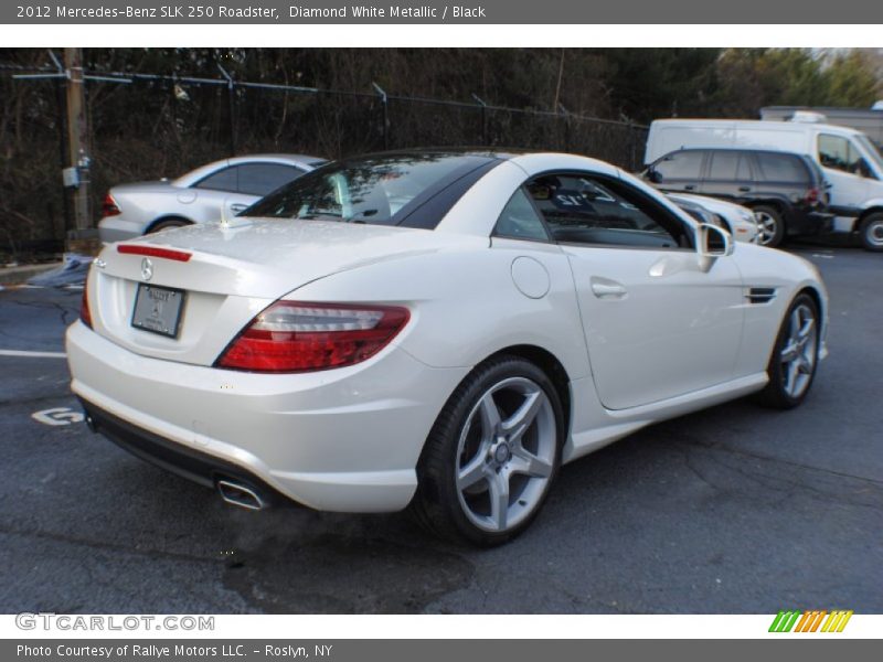 Diamond White Metallic / Black 2012 Mercedes-Benz SLK 250 Roadster