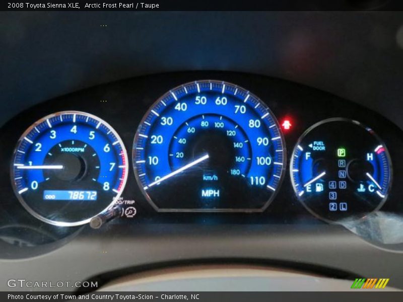 Arctic Frost Pearl / Taupe 2008 Toyota Sienna XLE