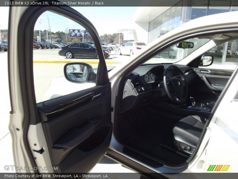 Titanium Silver Metallic / Black 2013 BMW X3 xDrive 28i