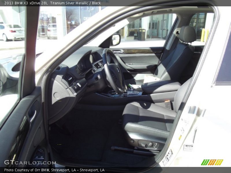 Titanium Silver Metallic / Black 2013 BMW X3 xDrive 28i