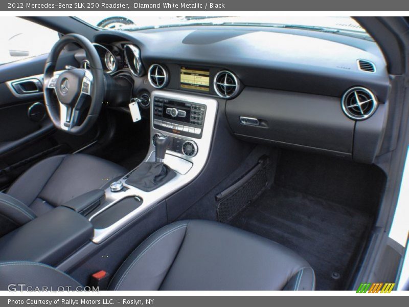 Diamond White Metallic / Black 2012 Mercedes-Benz SLK 250 Roadster