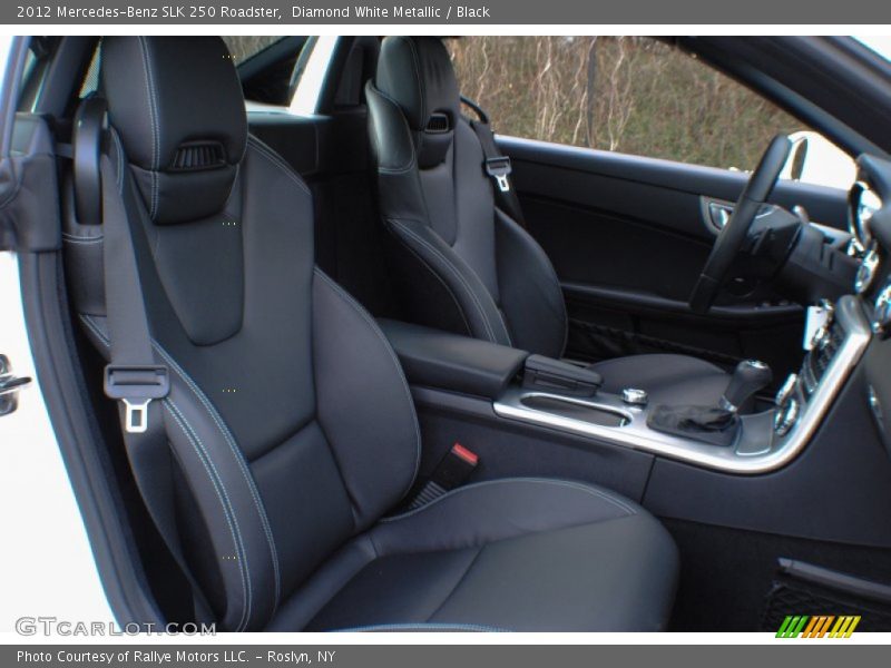 Diamond White Metallic / Black 2012 Mercedes-Benz SLK 250 Roadster