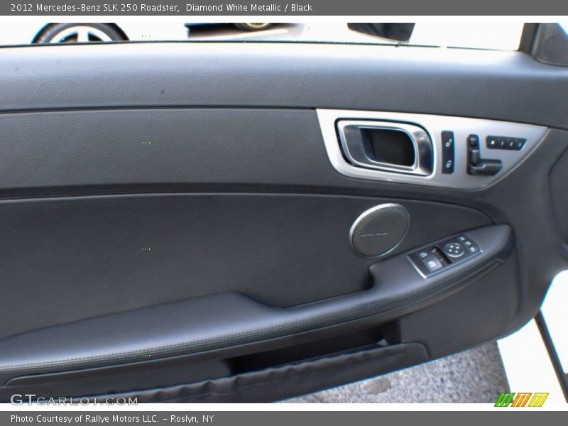 Diamond White Metallic / Black 2012 Mercedes-Benz SLK 250 Roadster