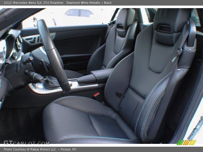 Diamond White Metallic / Black 2012 Mercedes-Benz SLK 250 Roadster