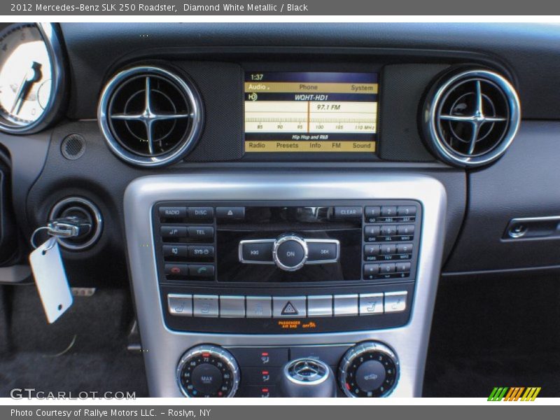 Diamond White Metallic / Black 2012 Mercedes-Benz SLK 250 Roadster