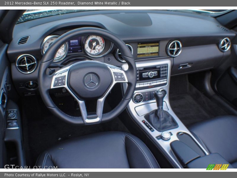Diamond White Metallic / Black 2012 Mercedes-Benz SLK 250 Roadster