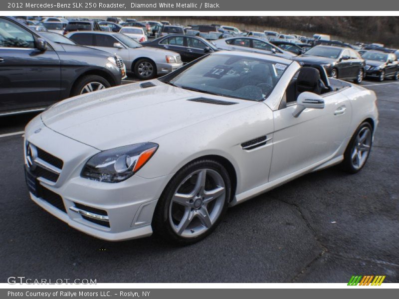 Diamond White Metallic / Black 2012 Mercedes-Benz SLK 250 Roadster