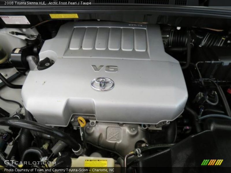 Arctic Frost Pearl / Taupe 2008 Toyota Sienna XLE