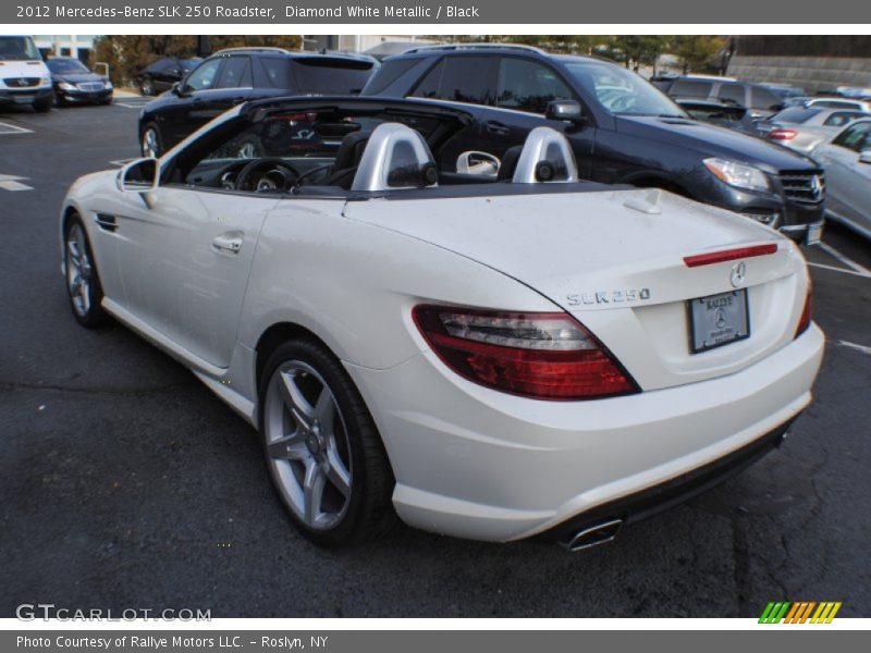 Diamond White Metallic / Black 2012 Mercedes-Benz SLK 250 Roadster