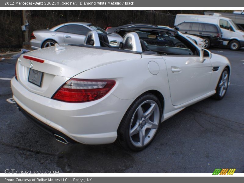 Diamond White Metallic / Black 2012 Mercedes-Benz SLK 250 Roadster