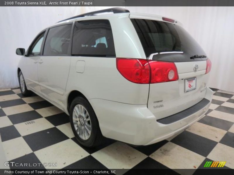 Arctic Frost Pearl / Taupe 2008 Toyota Sienna XLE