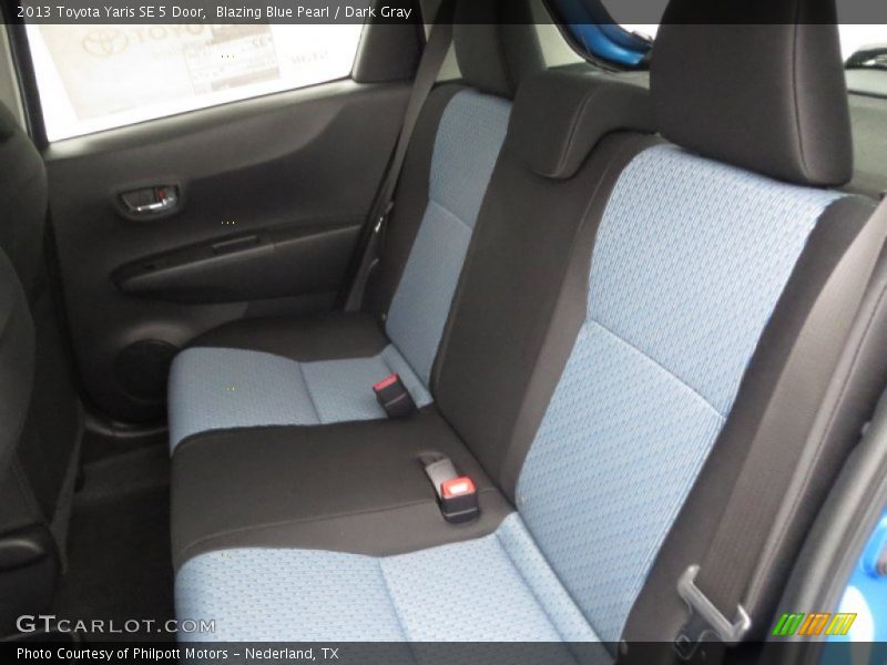 Rear Seat of 2013 Yaris SE 5 Door