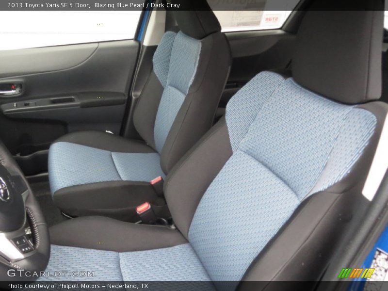 Front Seat of 2013 Yaris SE 5 Door