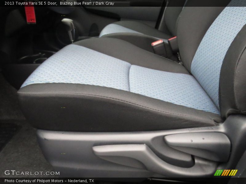 Front Seat of 2013 Yaris SE 5 Door