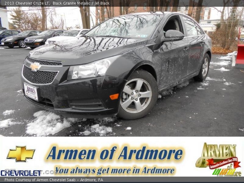 Black Granite Metallic / Jet Black 2013 Chevrolet Cruze LT